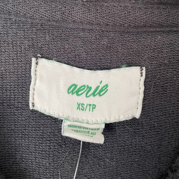 Aerie Sunwashed Desert Hoodie, Smoked Grey, Extra Small - Picture 4 of 5